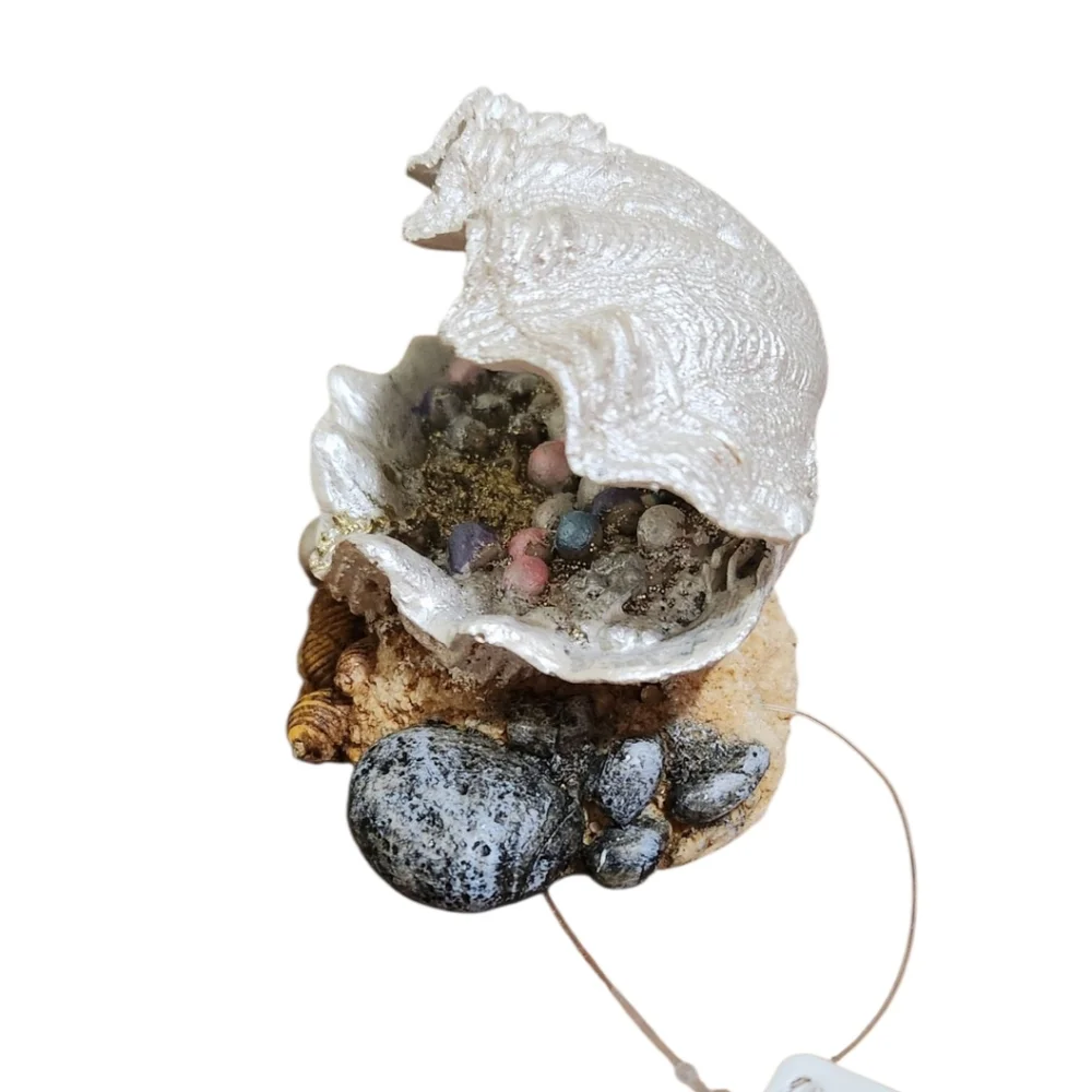 Top Fin Treasure Clamshell Aquarium Dècor Ornament